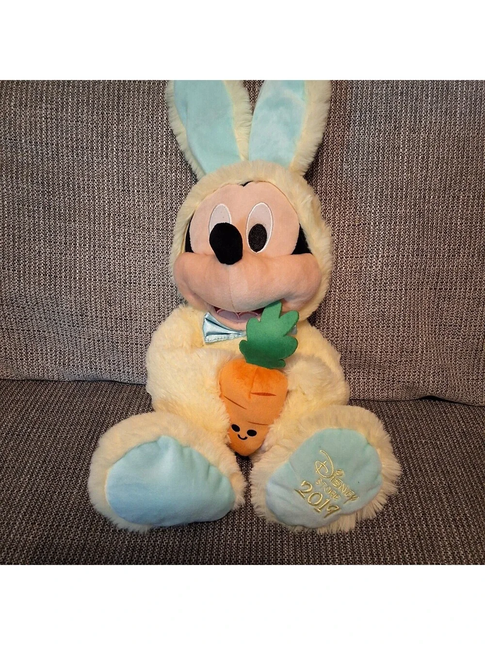 Disney 2019 Mickey Mouse Plush Bunny Costume with Carrot